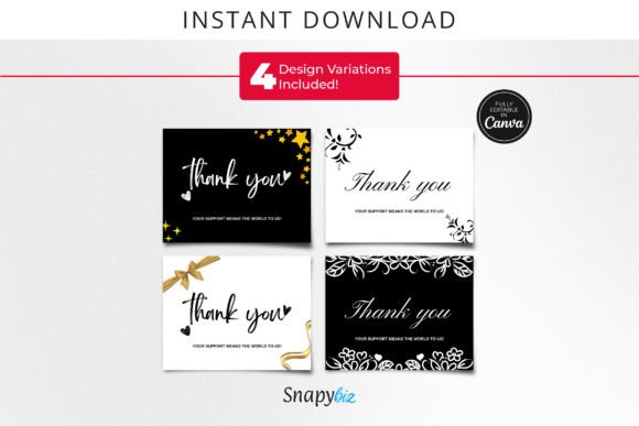 Free Printable Canva Thank You Cards