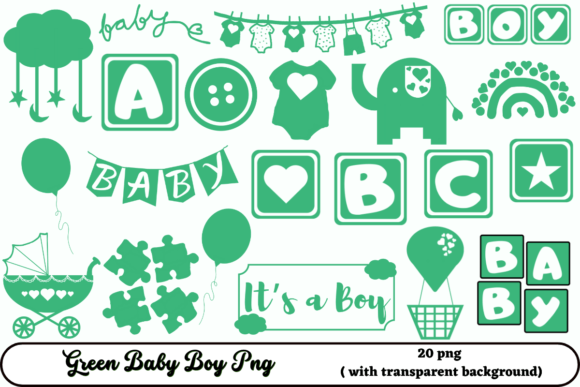 Green Baby Boy Png for Creative and Practical Uses