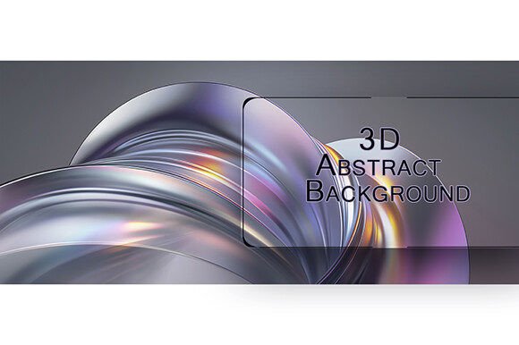 Modern Abstract 3D Background with Iridescent Touch