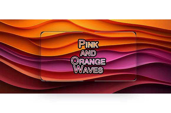 Pink and Orange Waves: A Versatile Design Element