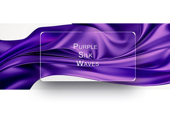 Purple Silk Waves: A Versatile Background for Modern Design Needs
