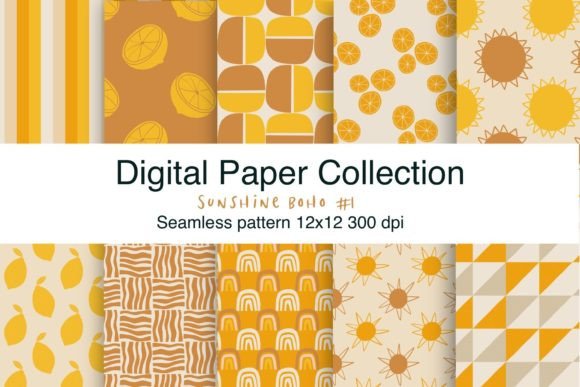 Sunshine BOHO 1 Digital Paper: A Versatile Tool for Creative Projects