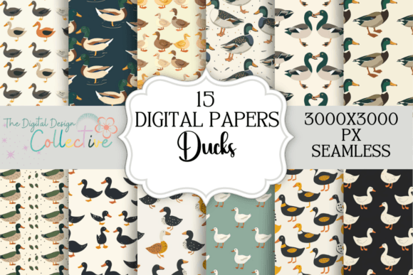 Unlock Creative Possibilities with the Ducks Seamless Pattern Bundle